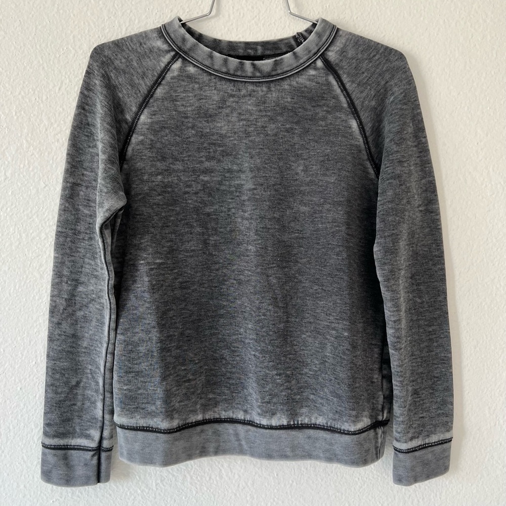 TopShop Grey Acid Washed Sweatshirt
